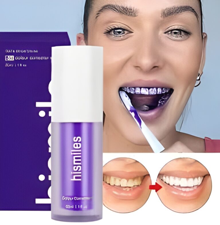 Hismile V34 Colour Corrector Serum – Purple Teeth Whitening Solution for Instant Bright Smile