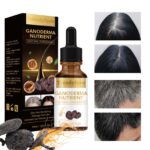 Anti-Greying Hair Serum with Black Ganoderma Lucidum – Herbal Formula for Hair Regrowth & Natural Black Shine