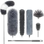 Extendable Microfiber Duster with Extra Long 100-Inch Telescopic Handle | Washable Bendable Head for Ceiling Fans, Blinds, Cobwebs & Car Cleaning – Miyari.pk