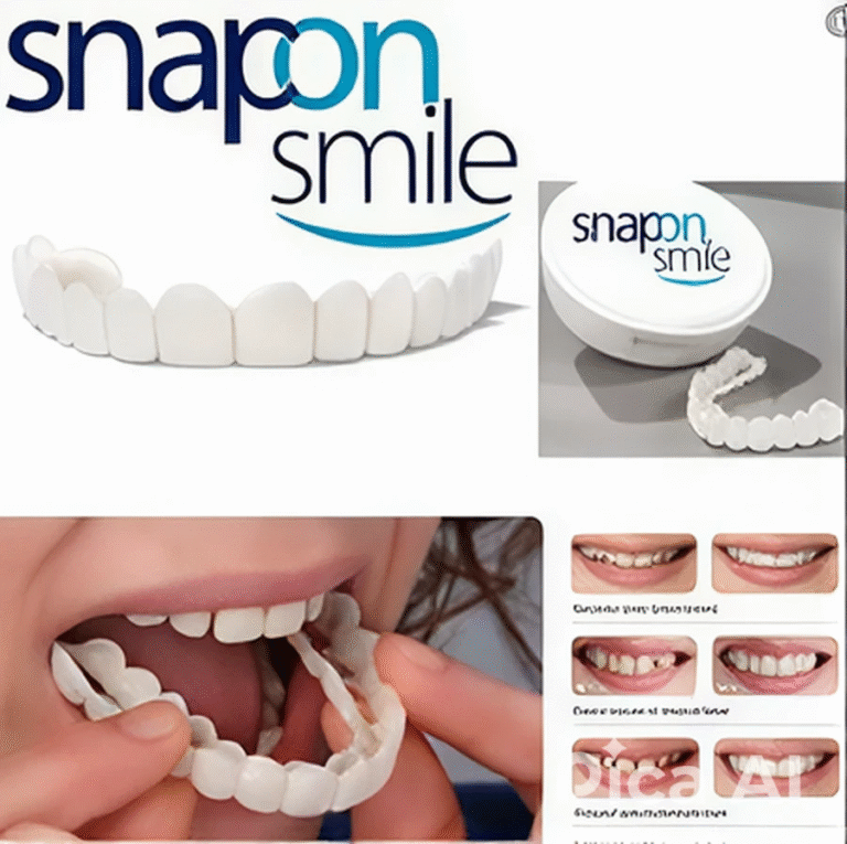 Snap-On Smile Silicone Braces – Fake Teeth Decoration Kit | Reusable, Safe & Comfortable Artificial Braces