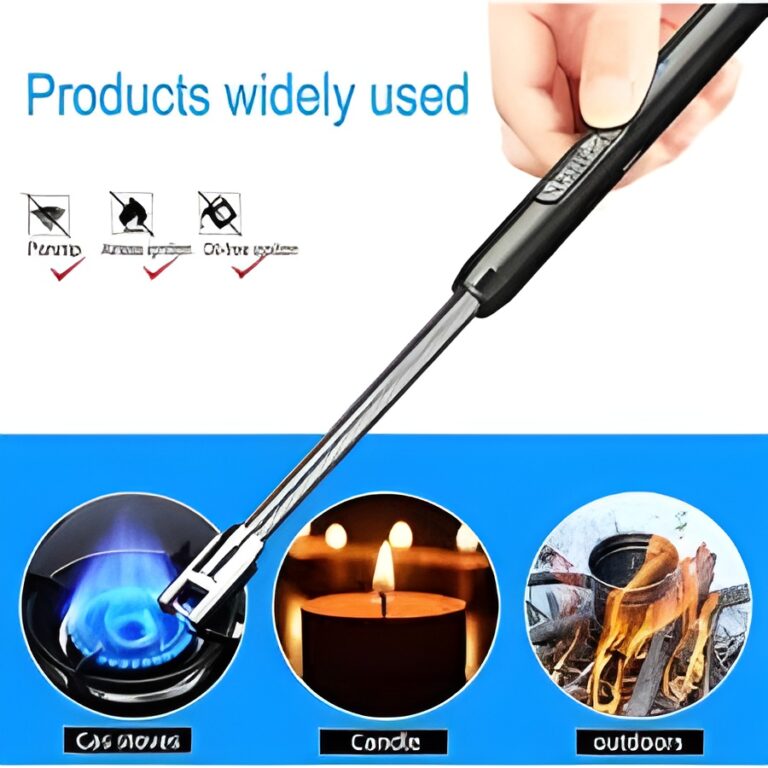 USB Rechargeable Windproof Electric Arc Lighter – Type-C Plasma Candle, BBQ & Camping Grill Lighter