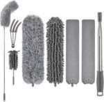 Extendable Microfiber Duster with Extra Long 100-Inch Telescopic Handle | Washable Bendable Head for Ceiling Fans, Blinds, Cobwebs & Car Cleaning – Miyari.pk