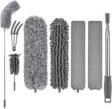Extendable Microfiber Duster with Extra Long 100-Inch Telescopic Handle | Washable Bendable Head for Ceiling Fans, Blinds, Cobwebs & Car Cleaning – Miyari.pk