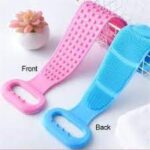 Silicone Bath Body Scrubber Belt – Soft Exfoliating Shower Brush for Deep Cleaning & Massage