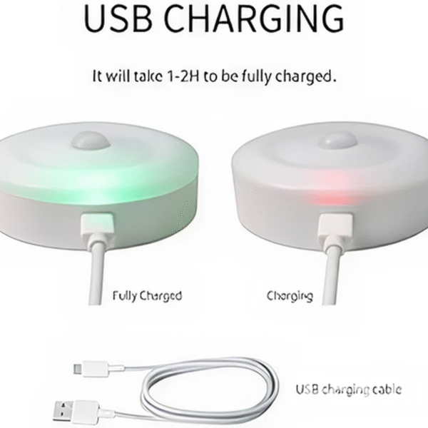 LED Bedside Table Lamp with USB, Wireless Charging, Motion Sensor – Wardrobe & Home Storage Night Light
