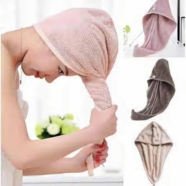 Magic Hair Dry Cap – Super Absorbent Microfiber Towel Cap for Quick Hair Drying
